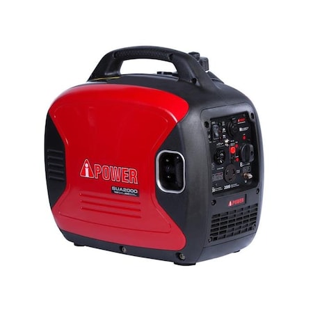 A-Ipower Portable and Inverter Generator, Gasoline, 1,600 W Rated, 2,000 W Surge, Recoil Start, 120V AC SUA2000i